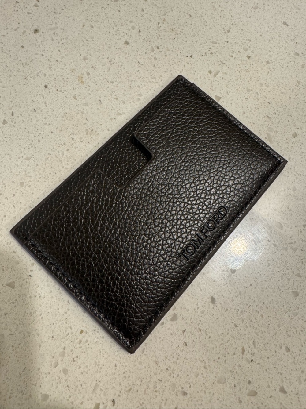NEW Tom Ford Black Leather Card Holder